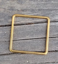 Kvadrat Guldfärgad - 33 mm 1 styck Grekisk Metall