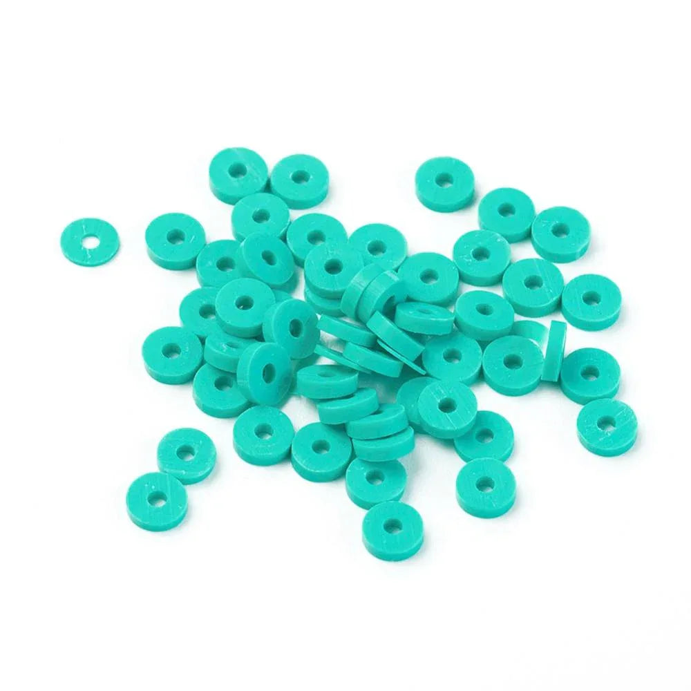 Heishi Pärlor - Turquoise 3mm 1 sträng Hilmas Pyssel