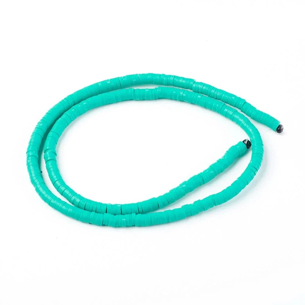 Heishi Pärlor - Turquoise 3mm 1 sträng Hilmas Pyssel