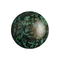 Cabochon par Puca® - Metallic Matte Green Spotted 18 mm, 1 styck Les perles par Puca® - Paris