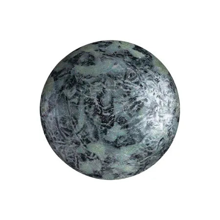 Cabochon par Puca® - Metallic Matte Old Silver Spotted 18 mm, 1 styck Les perles par Puca® - Paris