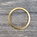 Cirkel 24K Guldpläterad - 15mm 1 styck Grekisk Metall