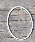 Oval Silverpläterad - 25x18mm 1 styck Grekisk Metall