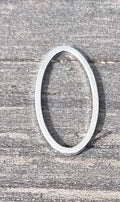 Oval Silverpläterad - 15x8mm 1 styck Grekisk Metall