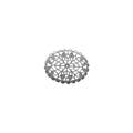 Connector Silverfärgad - Filigree Oval 36x45mm 1 styck Grekisk Metall