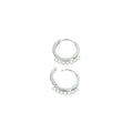 Örkrok Brisyr Silverfärgad - Cirkel med öglor 16mm, 1 par Grekisk Metall