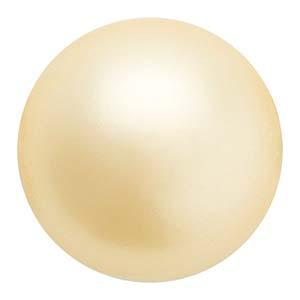 Preciosa Pearl Round - Maxima Vanilla 8 mm, 1 sträng Preciosa