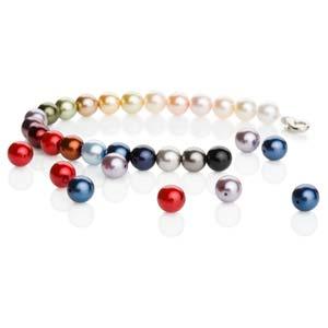 Preciosa Pearl Round - Maxima Vanilla 8 mm, 1 sträng Preciosa