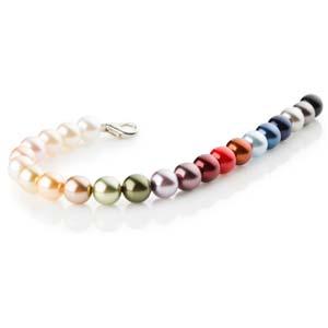 Preciosa Pearl Round - Maxima Vanilla 8 mm, 1 sträng Preciosa