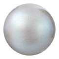 Preciosa Pearl Round - Maxima Pearlescent Grey 8 mm, 1 sträng Preciosa