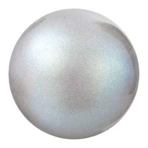 Preciosa Pearl Round - Maxima Pearlescent Grey 8 mm, 1 sträng Preciosa