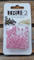 Tjeckiska Firepolish - Pastel Pink, True 2 mm, 2 gram Hilmas Pyssel
