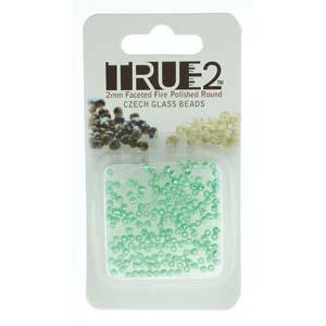 Tjeckiska Firepolish - Pastel LT Green, True2 mm, 2 gram Hilmas Pyssel