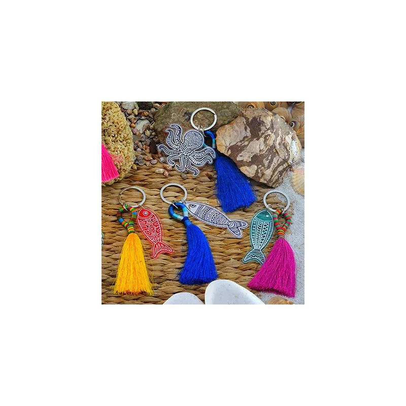 Hänge Plexi/Akryl - Stor fisk Grå/Vit 1 styck Hilmas Pyssel