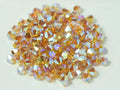 Tjeckiska Bicone - Topaz 2x AB, 4 mm, 24-pack Preciosa