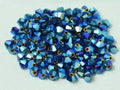 Tjeckiska Bicone - Garnet 2x AB, 4 mm, 24-pack Preciosa