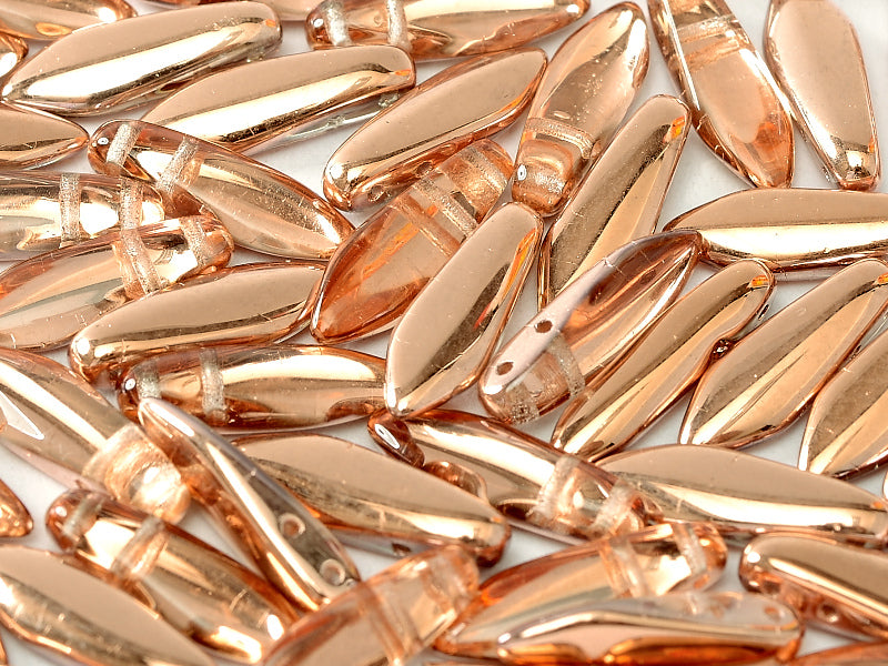 2-Hole Dagger - Crystal Capri Gold 5x16mm, 10-pack Hilmas Pyssel