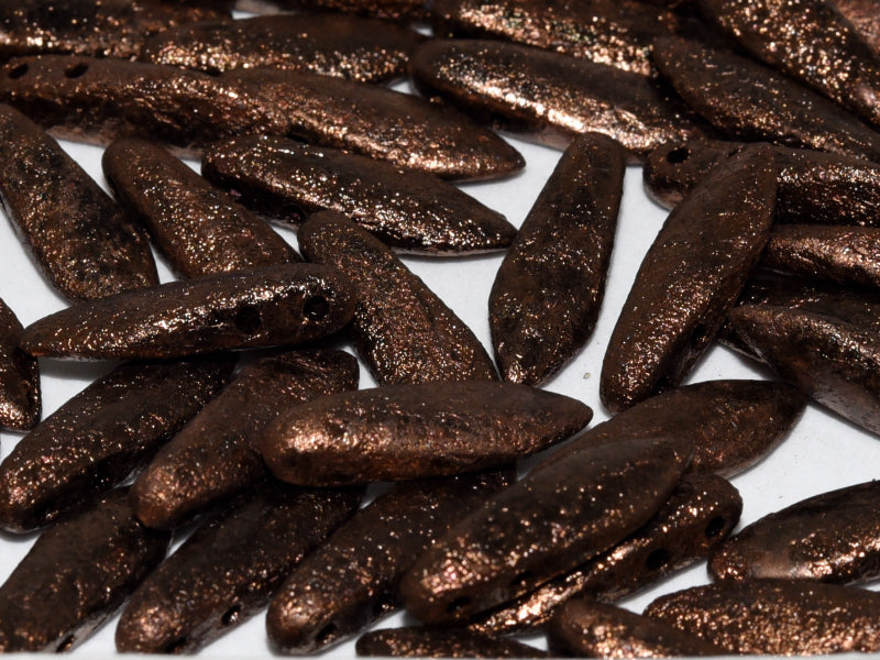 2-hole Dagger - Etched Jet Bronze 5x16mm, 10-pack Hilmas Pyssel