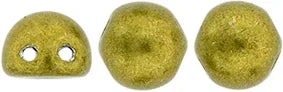 CzechMates Cabochon - Saturated Metallic Meadowlark 7mm 2-håls, 10-pack CzechMates