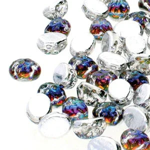Baroque Cabochon - Backlit Petroleum Oval 8x6mm 10-pack Hilmas Pyssel