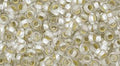 TOHO Demi Round - PermaFinish Silver-Lined Frosted Crystal 8/0, 5gram TOHO