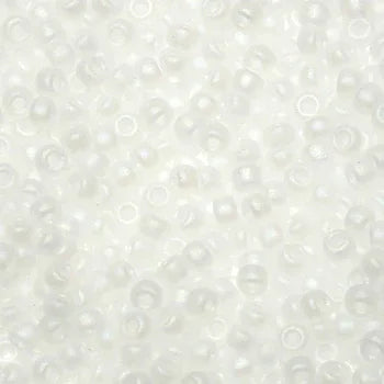 Miyuki Seed Beads - Transparent Matte Crystal AB 8/0, 10 gram Miyuki