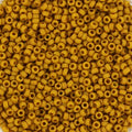 Miyuki Seed Beads - Opaque Matte Mustard 15/0, 10 gram Miyuki