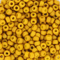Miyuki seed beads - Opaque Matte Mustard 8/0, 10 gram Miyuki