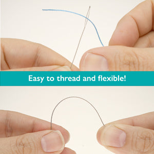 Pärlnålar - Collapsible Eye Needle Medium 4-pack Beadsmith