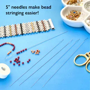 Pärlnålar Basic Elements - Collapsible Eye Needle Medium 4-pack Beadsmith