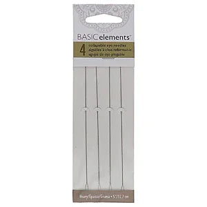 Pärlnålar Basic Elements - Collapsible Eye Needle Heavy, Lång 4-pack Beadsmith