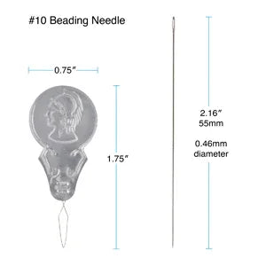Pärlnålar Basic Elements - Nr 10, 6-Pack Beadsmith