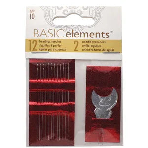 Pärlnålar Basic Elements - Nr 10, 12-pack Beadsmith