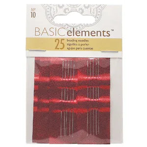Pärlnålar Basic Elements - Nr 10, 25-pack Beadsmith