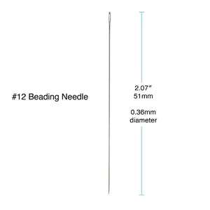 Pärlnålar Basic Elements - nr 12, 12-pack Beadsmith