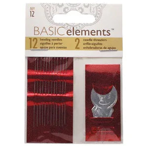 Pärlnålar Basic Elements - nr 12, 12-pack Beadsmith