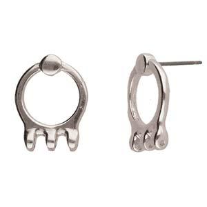 Cymbal Element Örhänge - Farali III Antique Silver plated 2-pack Beadsmith