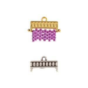 Cymbal Element - Kouroupa Antique Silver plated 2-pack Beadsmith