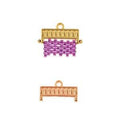 Cymbal Element - Kouroupa Rose gold plated 2-pack Beadsmith