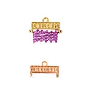 Cymbal Element - Kouroupa Rose gold plated 2-pack Beadsmith