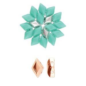 Cymbal Element - Lagada Rose Gold Plated 2-pack Beadsmith