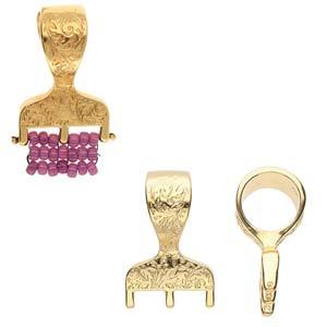 Cymbal Element - Lygia 24K gold plated 1 styck Beadsmith