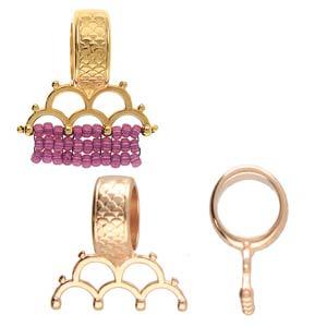 Cymbal Element - Kales Rose Gold Plated 1 styck Beadsmith