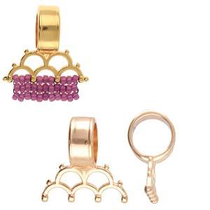 Cymbal Element - Bonta Rose gold plated 1 styck Beadsmith