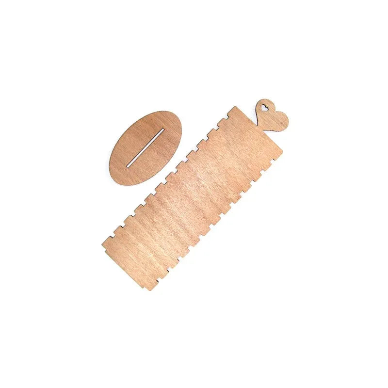 Armbandsdisplay - Trä med Hjärta 1 Styck Hilmas Pyssel