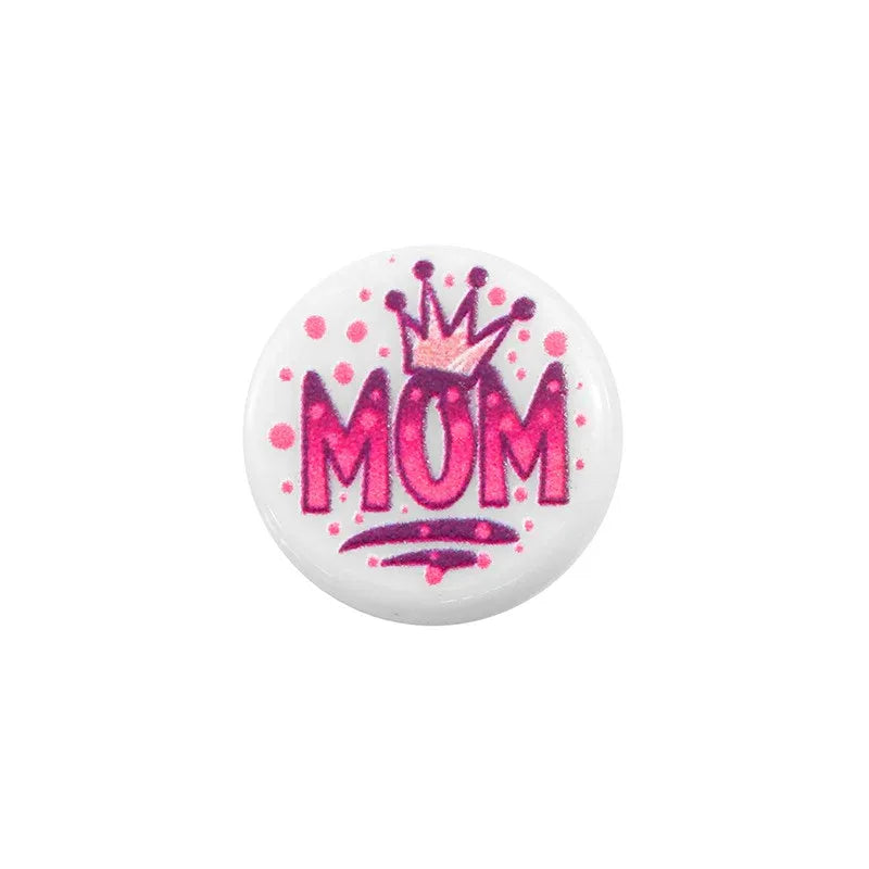 Pärla Akryl - Rund Mom 15mm 1 styck Hilmas Pyssel