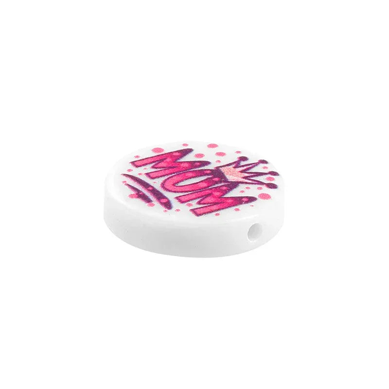 Pärla Akryl - Rund Mom 15mm 1 styck Hilmas Pyssel