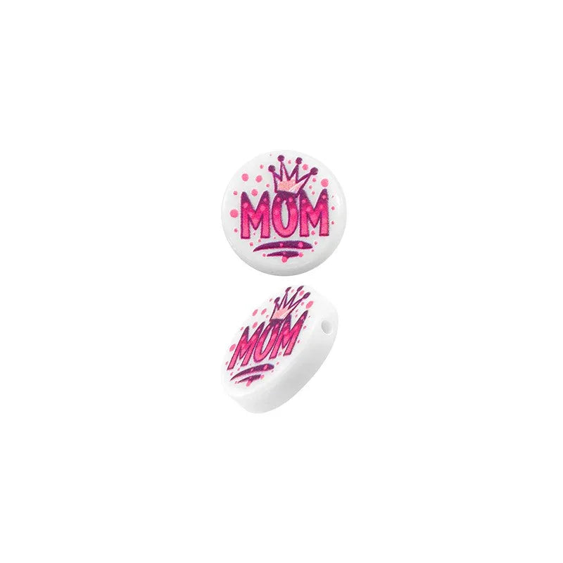 Pärla Akryl - Rund Mom 15mm 1 styck Hilmas Pyssel