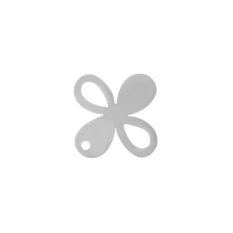 Örstickare Rostfrittstål - Blomma 9x10,5mm, 2-pack Grekisk Metall