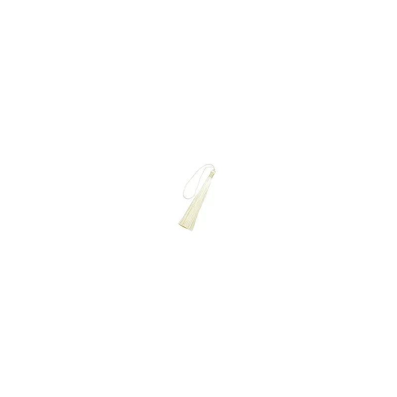 Hänge Tassel Polyester - XXL Beige 130mm 1 styck Hilmas Pyssel